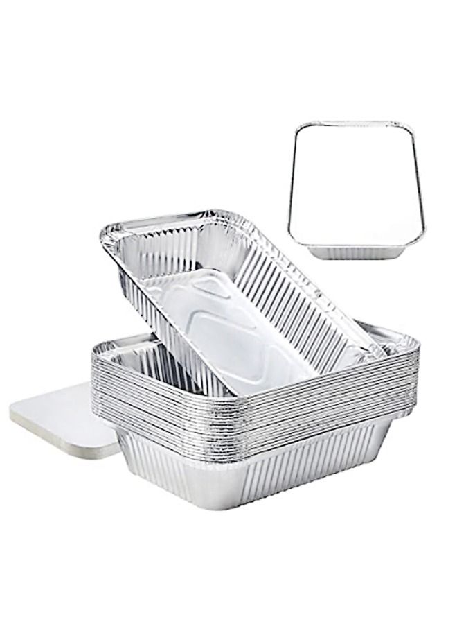 إس إن إتش باكينج عبوات المنيوم مستطيلة 3650 مل مع اغطية لوحية 50 قطعة - Image 1