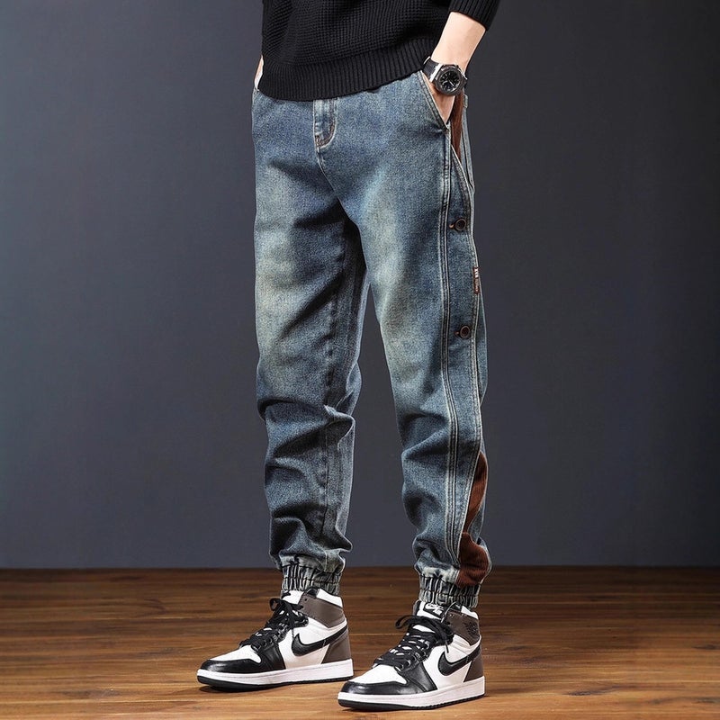 Unisex Classic Denim Jeans Loose Fit Daily Outdoor Wear - Image 4