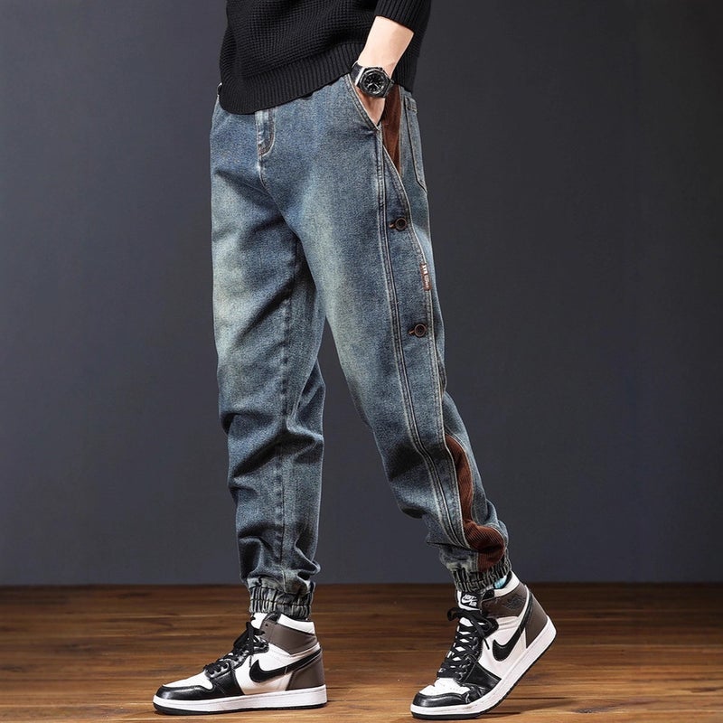 Unisex Classic Denim Jeans Loose Fit Daily Outdoor Wear - Image 5