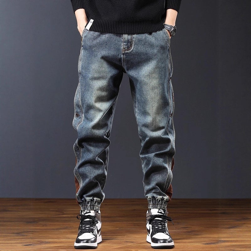 Unisex Classic Denim Jeans Loose Fit Daily Outdoor Wear - Image 3