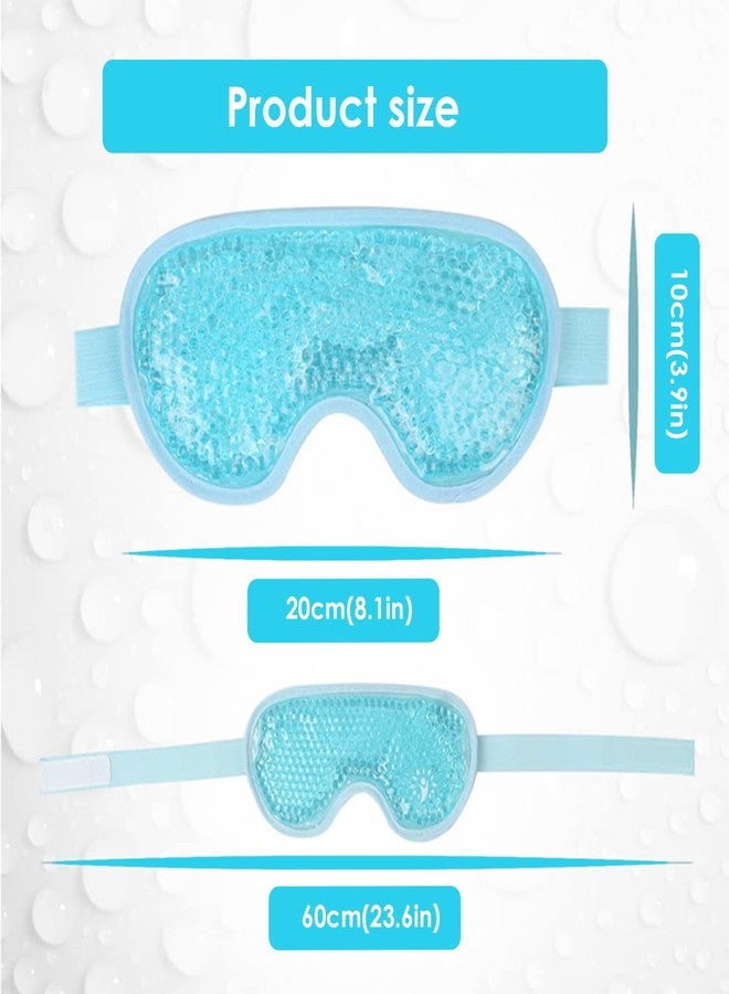 KARP - Reusable Cooling Gel Eye Mask with Reversible Plush Cover | Dual-Sided Cold Eye Compress for Dry Eyes, Dark Circles, Redness, Fatigue & Relaxation | Soft, Skin-Friendly & Adjustable | for Home, Office & Travel | Unisex (1 Pack) - Image 5