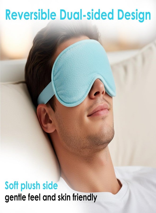 KARP - Reusable Cooling Gel Eye Mask with Reversible Plush Cover | Dual-Sided Cold Eye Compress for Dry Eyes, Dark Circles, Redness, Fatigue & Relaxation | Soft, Skin-Friendly & Adjustable | for Home, Office & Travel | Unisex (1 Pack) - Image 3