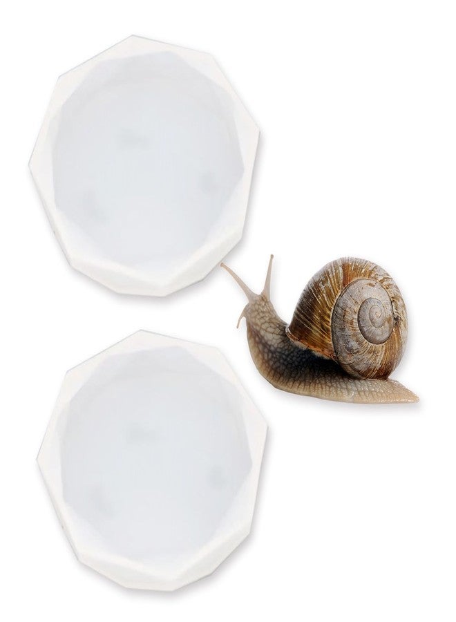 Tovyzalg Transparent Snail Catcher for Aquarium & Habitat - 2 Pack Silicone Snail Water Dish, Calcium Feeder Bowl, Hideout & Toilet | Safe Pet Habitat Accessories (M) - Image 1