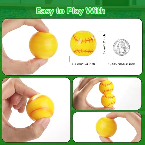 SCIONE 36 Pack Baseball Party Favors for Kids 48 812 Baseball Sports Fidget Spinner Toys Bulk Stress Balls Goodie Bag Stuffers Classroom Prizes Return Gifts for Kids Birthday Party - Image 5