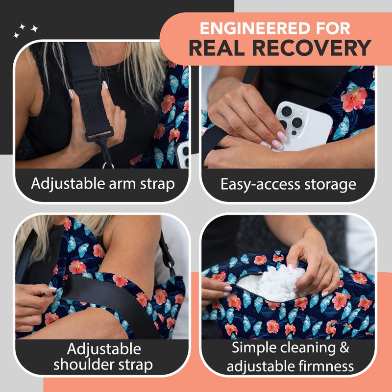 W&F HOME Shoulder Pillow for Pain Relief, Shoulder Surgery Pillow for Sleeping, Rotator Cuff Pillows, Rotator Cuff Surgery Must Haves, Post Shoulders Surgery Must Haves, Shoulders Support, Arm Support Pillows - Image 4