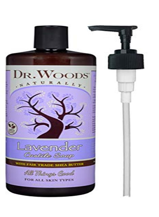 Dr. Woods Lavender Castile Soap With Organic Shea Butter And Pump 32 Ounce  - Image 1
