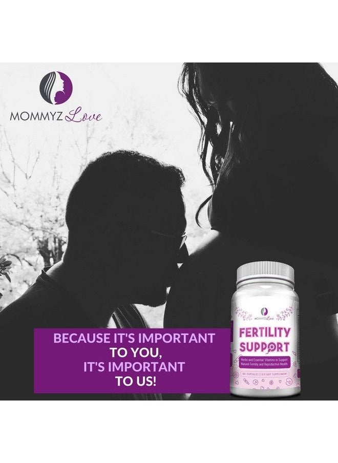 Mommyz Love - Myoinositol Conception Fertility Prenatal Vitamins For Healthy Ovarian Function & Egg Quality Prenatal Support And Hormonal Balance Vitex Folate Folic Acid Pills 60 Capsules - Image 1