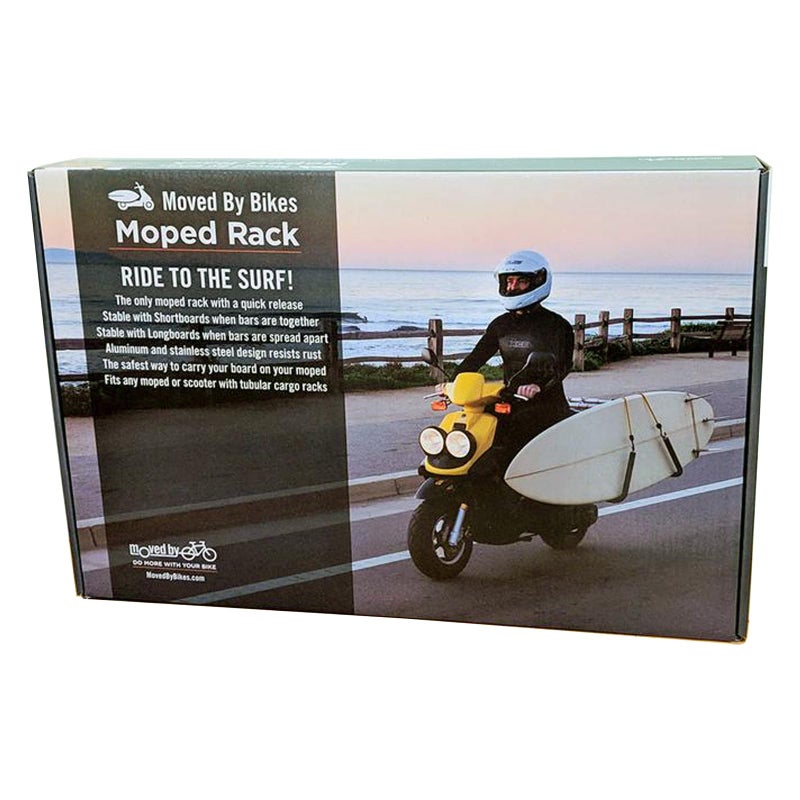 Moved By Bikes حاملات ألواح التزلج MBB، من Moved By Bikes، متوافقة مع الدراجات النارية أو الدراجات الكهربائية مع حوامل شحن أنبوبية، ألواح طويلة وألواح قصيرة وSUP - Image 1