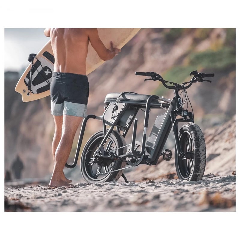 Moved By Bikes حاملات ألواح التزلج MBB، من Moved By Bikes، متوافقة مع الدراجات النارية أو الدراجات الكهربائية مع حوامل شحن أنبوبية، ألواح طويلة وألواح قصيرة وSUP - Image 3