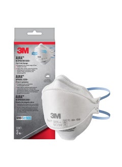 3M 3M Aura Particulate Respirator 9205+ N95, Lightweight, 3 Panel Designed Helps Provide Comfortable and Convenient Respiratory Protection, 3-Pack  - Image 1