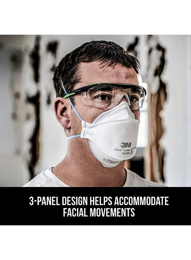 3M 3M Aura Particulate Respirator 9205+ N95, Lightweight, 3 Panel Designed Helps Provide Comfortable and Convenient Respiratory Protection, 3-Pack - Image 5