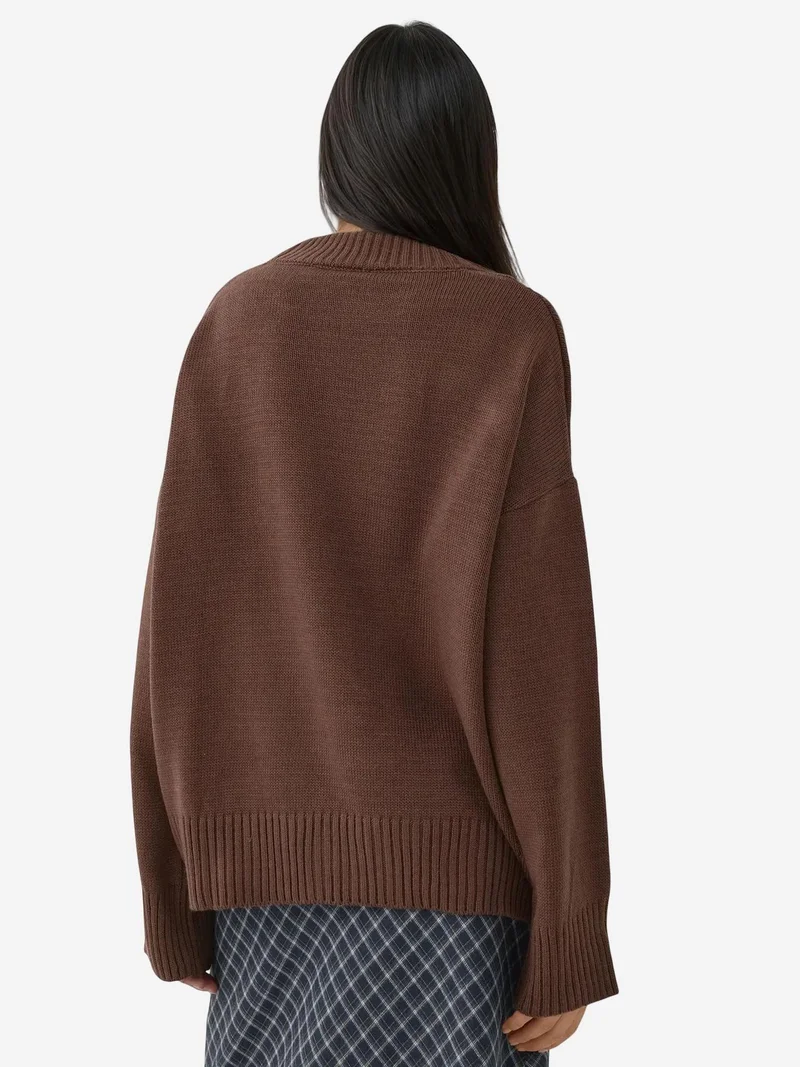 HICCUP Crew Neck Cozy Sweater
