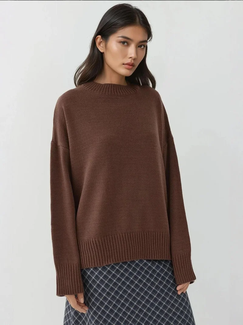 HICCUP Crew Neck Cozy Sweater
