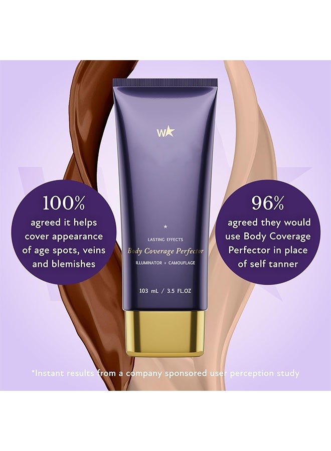 ويست مور بيوتي مكمل تغطية الجسم - مكياج للساق والجسم مقاوم للماء - مكياج غطاء الوشم ، # 01 إشراق عادل - Image 4