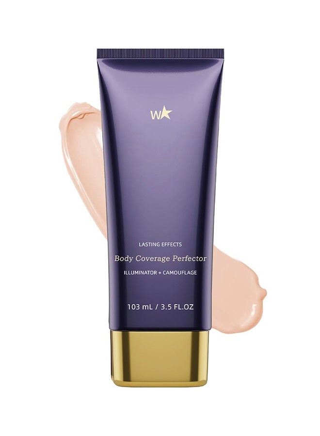 ويست مور بيوتي مكمل تغطية الجسم - مكياج للساق والجسم مقاوم للماء - مكياج غطاء الوشم ، # 01 إشراق عادل - Image 1