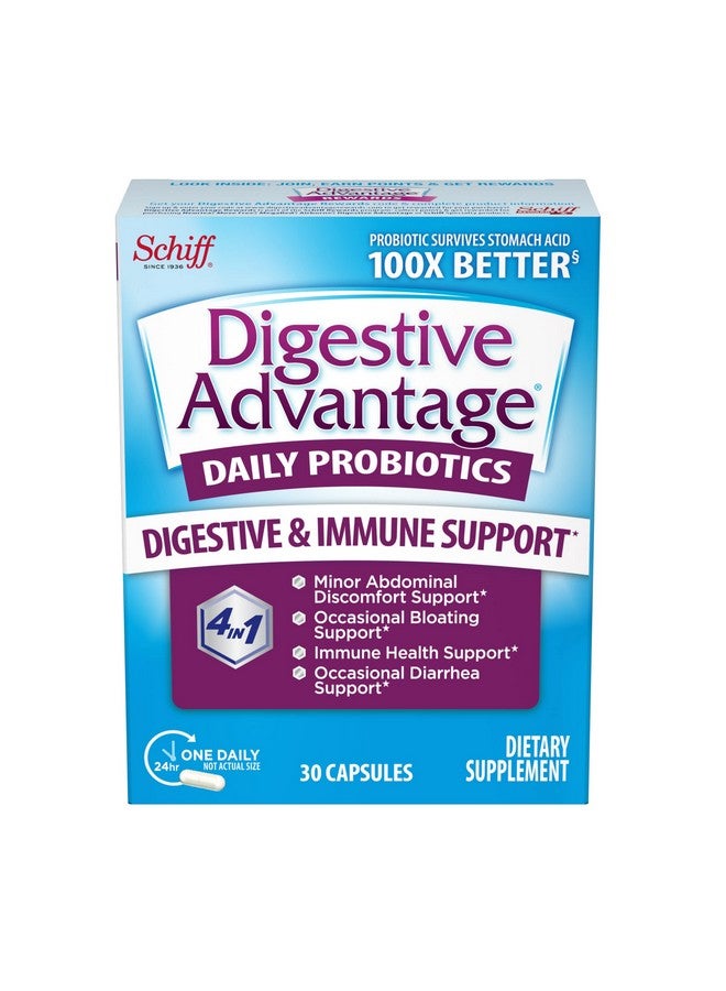 Digestive Advantage Probiotics For Digestive Health Daily Probiotics For Women & Men Support For Occasional Bloating Minor Abdominal Discomfort & Gut Health 30Ct Capsules - Image 2