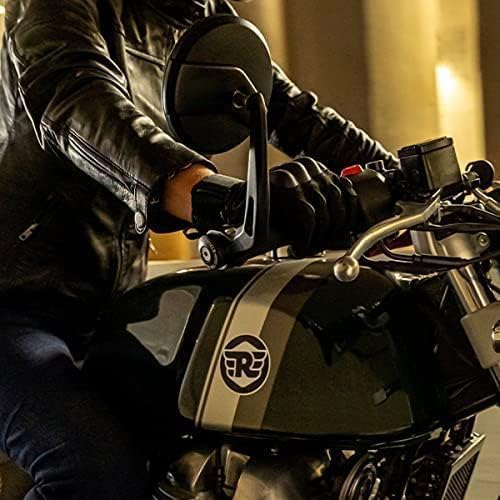 Asryd مرايا جانبية مقعرة مستديرة من Asryd متوافقة مع RE Classic Reborn | Continental GT | Interceptor | Meteor | Hunter | Super Meteor وغيرها - Image 3