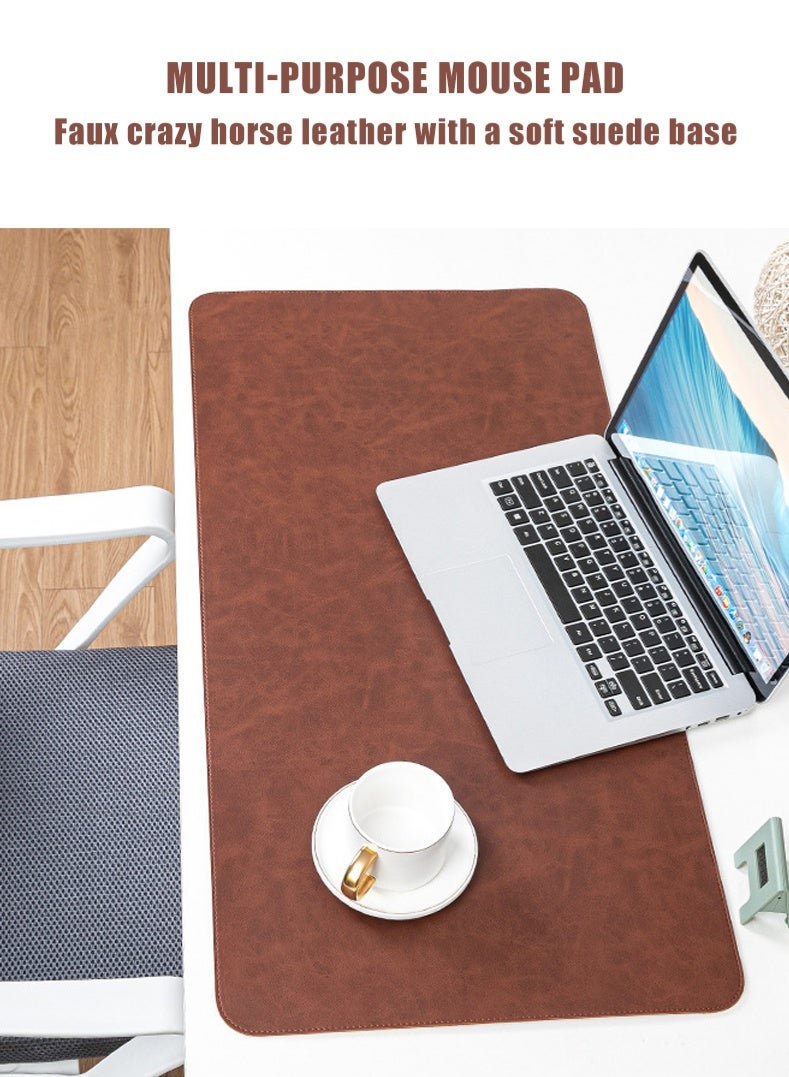 BiuTFon Computer Mouse Pad, Multifunctional Felt Desk Mat, Office Desk Mat 80cm X40cm Large Felt Mouse Pad, Extended Gaming Mouse Pad, Computer Desk Mat, Non-slip and Waterproof Office Desk Mat Protector - Image 2