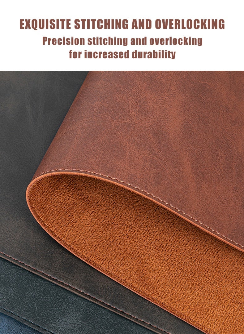 BiuTFon Computer Mouse Pad, Multifunctional Felt Desk Mat, Office Desk Mat 80cm X40cm Large Felt Mouse Pad, Extended Gaming Mouse Pad, Computer Desk Mat, Non-slip and Waterproof Office Desk Mat Protector - Image 3