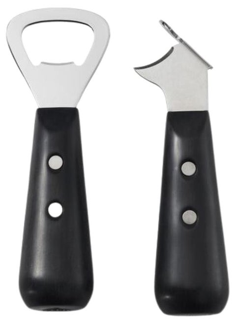 Stainless Steel Bottle Opener and Can Opener Set (Pack of 2)