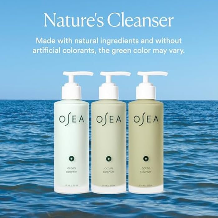 OSEA Ocean Cleanser 5 oz - Nourishing Facial Cleansing Gel - Mineral-Rich Face Wash - Gentle Face Cleanser - Clean Beauty Skincare - Vegan & Cruelty-Free Facial Wash - Image 4