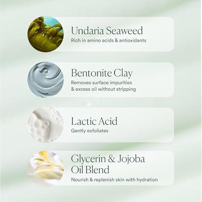 OSEA Ocean Cleanser 5 oz - Nourishing Facial Cleansing Gel - Mineral-Rich Face Wash - Gentle Face Cleanser - Clean Beauty Skincare - Vegan & Cruelty-Free Facial Wash - Image 5