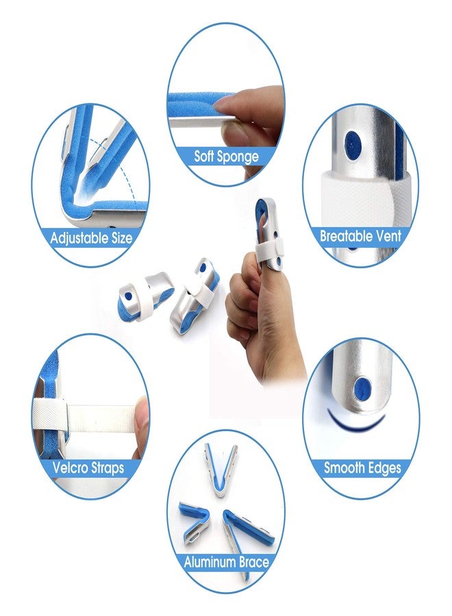 BRMDT Trigger Finger Splint, Aluminum Thumb Splint Finger Support for Promote the Rehabilitation of Finger Fracture Fingers/Bent Finger, Finger Splints for Straightening (Small) - Image 2