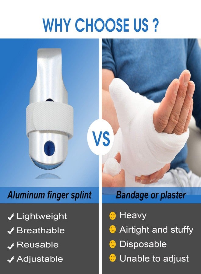 BRMDT Trigger Finger Splint, Aluminum Thumb Splint Finger Support for Promote the Rehabilitation of Finger Fracture Fingers/Bent Finger, Finger Splints for Straightening (Small) - Image 5