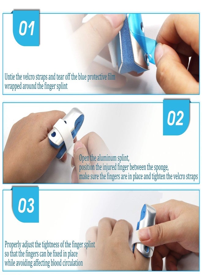 BRMDT Trigger Finger Splint, Aluminum Thumb Splint Finger Support for Promote the Rehabilitation of Finger Fracture Fingers/Bent Finger, Finger Splints for Straightening (Small) - Image 4