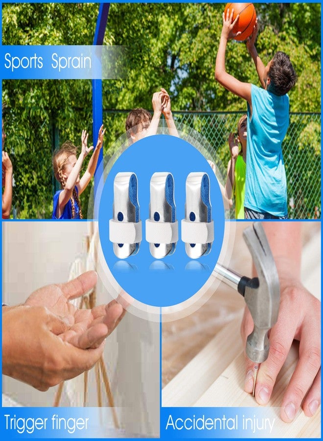 BRMDT Trigger Finger Splint, Aluminum Thumb Splint Finger Support for Promote the Rehabilitation of Finger Fracture Fingers/Bent Finger, Finger Splints for Straightening (Small) - Image 3