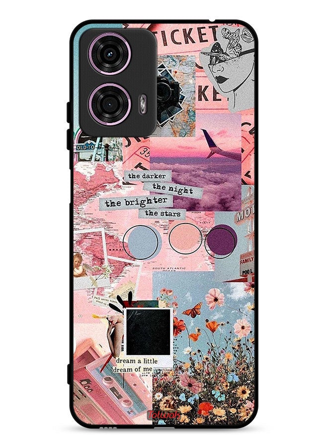 Tolwak Motorola Moto G24 4G Protective Case Cover The Darker The Night The Brighter The Stars  - Image 1