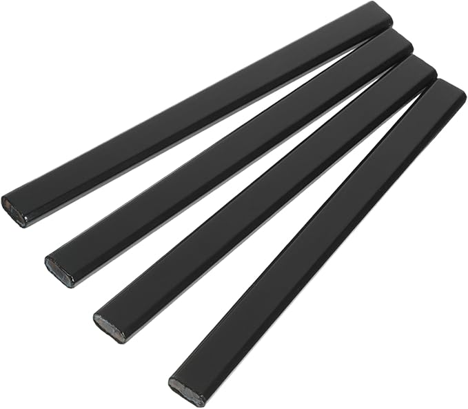 4Pcs Carpenter Pencils Black Hb Woodworking Marking Tools for Construction Architects and Designers - Image 1