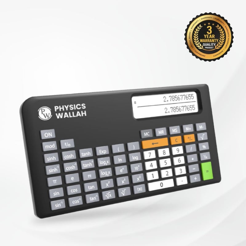 PW Grey Scientific Calculator | Advanced & Mini | Best for Engineering Students | Multi-Functional, Easy-to-Use | Ideal for Complex Equations & School Use - Image 2