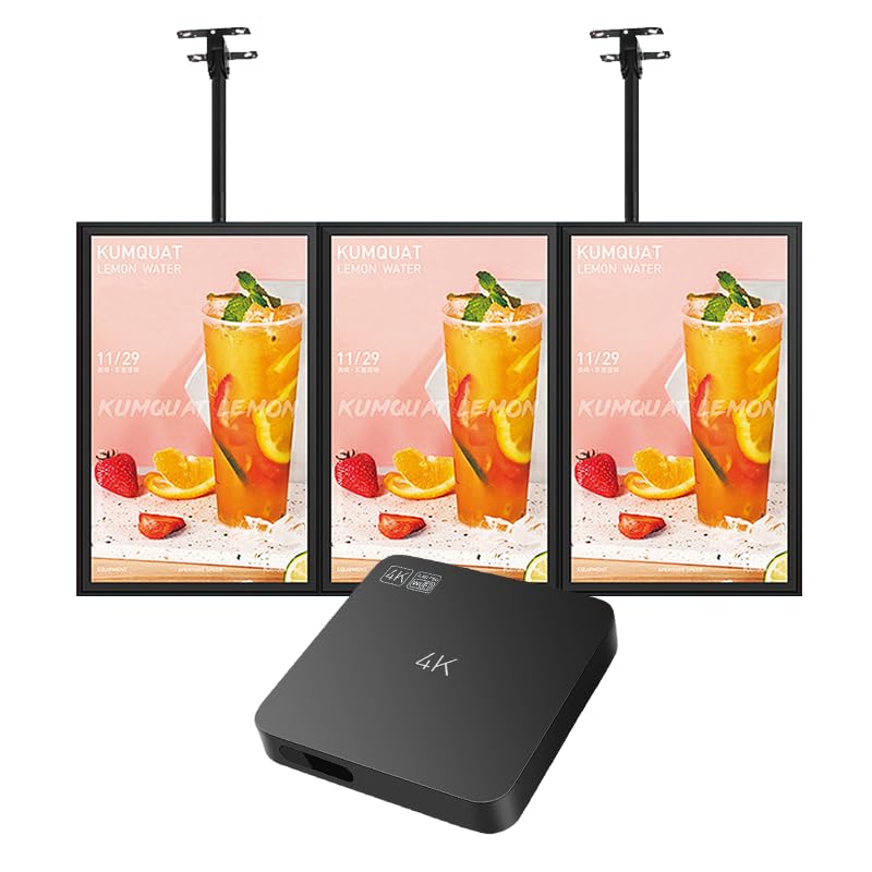 Lunzn مشغل وسائط إعلانات HDMI من Lunzn، مشغل فيديو USB، عرض قائمة رقمية بدون اشتراك، جهاز مشغل وسائط متعددة 4K - Image 1