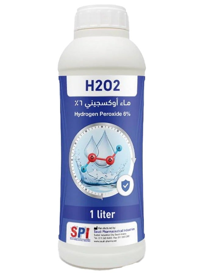 إس بي أي هيدروجين بروكسيد تركيز 6%  حجم 1 لتر - Image 1