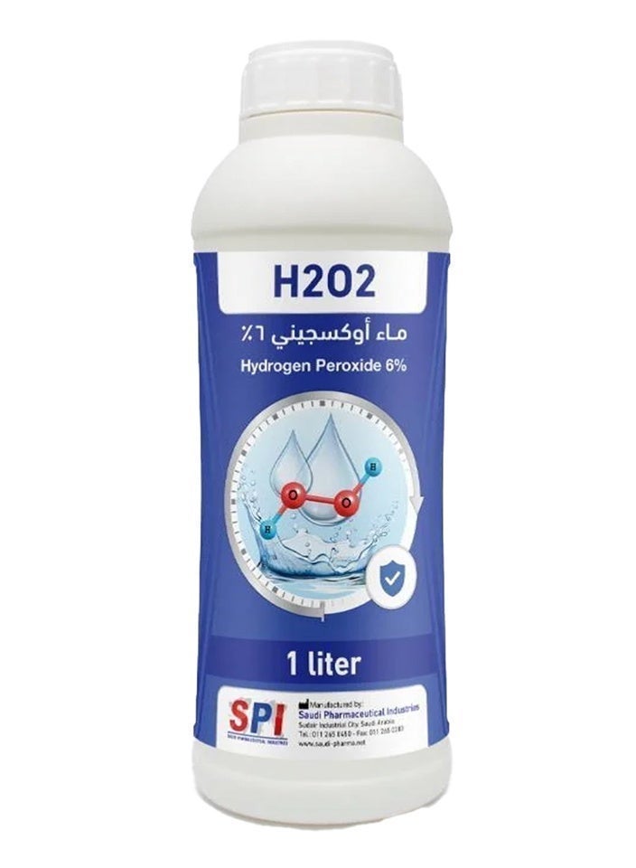 SPI Hydrogen peroxide 6% concentration, 1 liter volume - Image 1
