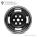 TREAL 19 Beadlock Wheel Rims Heavy Duty Vintage Style CNC 19 Inch Wheels4P for 110 RC Crawler TRX4 SCX10 III SCX10 PRO SCX10 II Type PGray - Image 4
