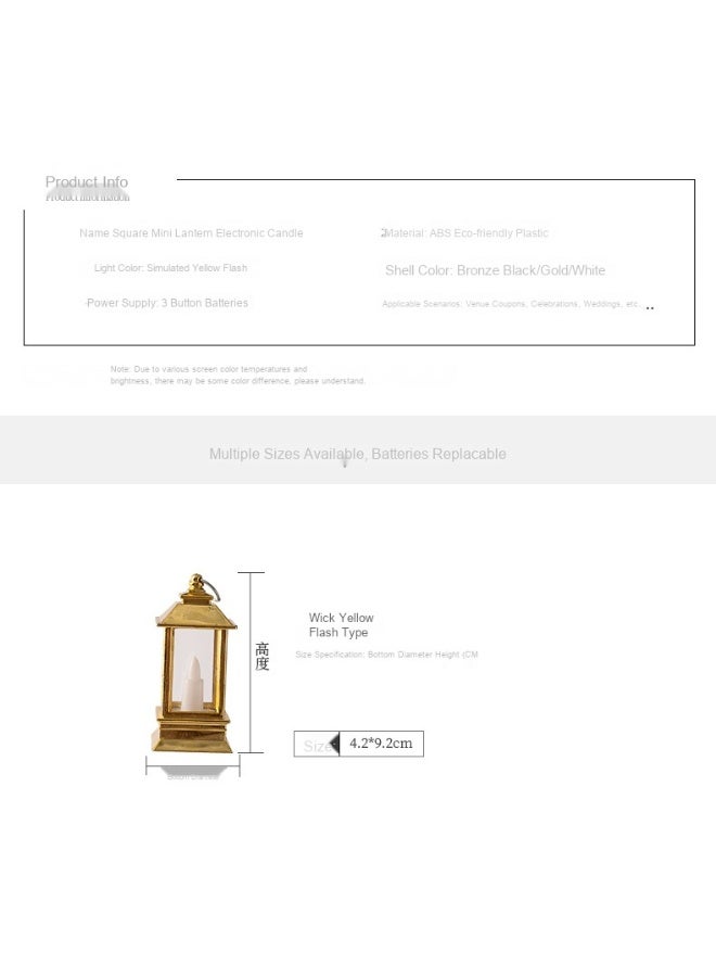 Ramadan Lantern, Ramadan Decorations Lights, Vintage LED Lantern Hollow Design Decorations for Ramadan Holiday Table Decor - Image 4