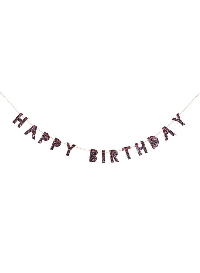 Meri Meri Colored Mini Glitter Birthday Garland