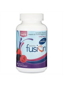 Bariatric Fusion Very Berry Complete Chewable Bariatric Multivitamin with Iron and Vitamin K for Bariatric Surgery Patients Including Gastric Bypass and Sleeve Gastrectomy - 120 Tablets  - Image 1