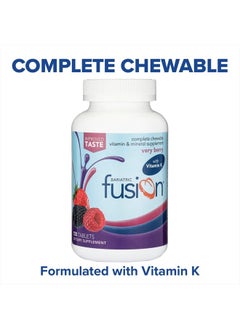 Bariatric Fusion Very Berry Complete Chewable Bariatric Multivitamin with Iron and Vitamin K for Bariatric Surgery Patients Including Gastric Bypass and Sleeve Gastrectomy - 120 Tablets  - Image 3