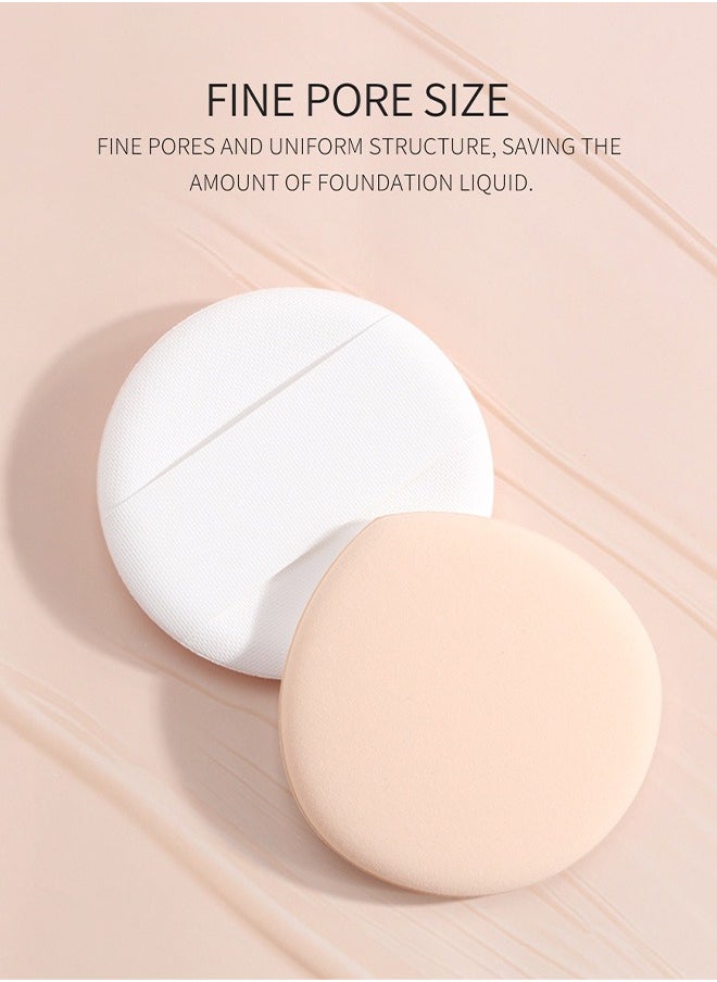 MAANGE - 6 Pcs Makeup Sponge Set, Two Different Types Reusable Powder Puff, Soft Foundation Blending Sponge Flawless Wet and Dry Use - Image 1