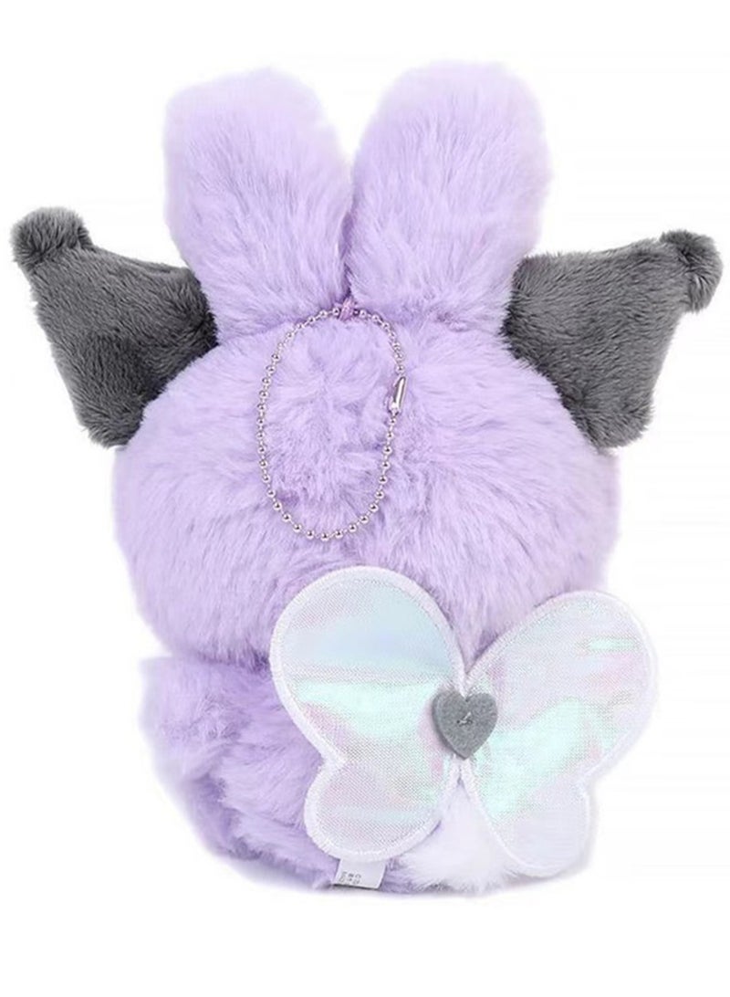 Two-piece doll + pendant (Kulomi) rabbit ears and wings series plush toy bag pendant gift ornaments  - Image 3