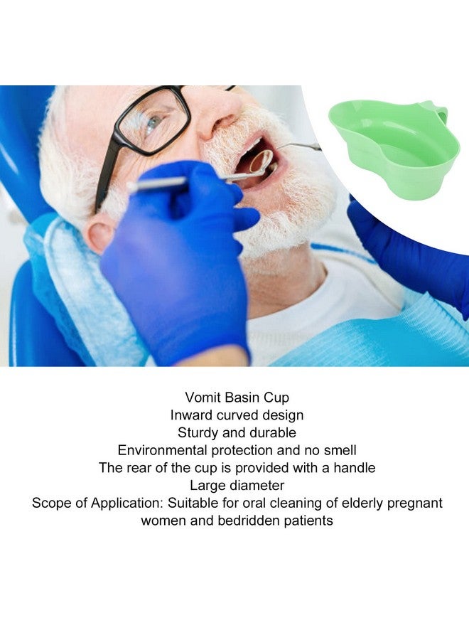 YOSOO Emesis Basin Bed Mouthwash Cup Elderly Vomit Basin Recycling Oral Care Grip Handle Spit Pan Mouthwash Basin Plastic Emesis Tub With Bowl Bedridden Patient Vomit Bucket Emesis Basin For Toothbrushing - Image 2