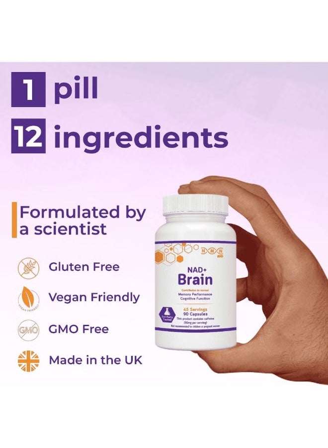 NMN Bio Nmn Nad+ Brain Support Cognitive Function, Energy And Healthy Aging 90 Capsules - Image 2