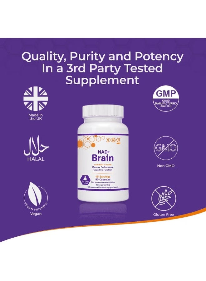 NMN Bio Nmn Nad+ Brain Support Cognitive Function, Energy And Healthy Aging 90 Capsules - Image 4