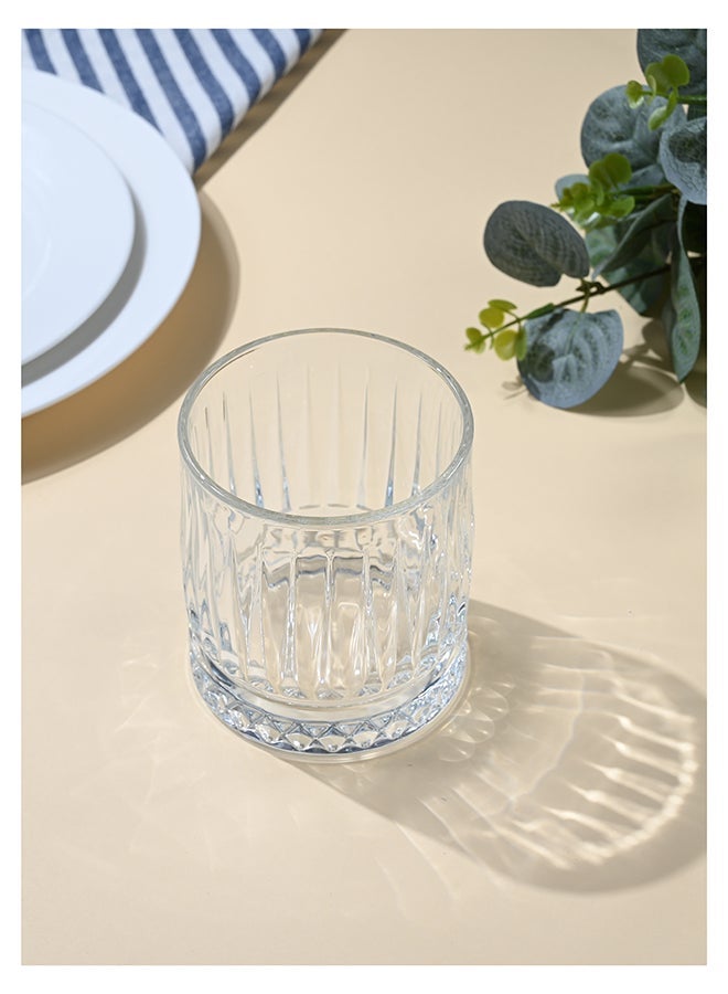 Ollieroo كؤوس ويسكي قديمة مزخرفة - كوب زجاجي متين سعة 330 مل بتصميم مختلط للكوكتيلات والماء والعصير والبيرة والنبيذ - مجموعة زجاجية خاصة - Image 2