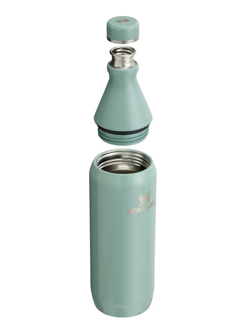 Stanley The All Day Slim Bottle 591Ml / 20Oz  Slim & Stylish Stainless Steel Insulated Water Bottle With Double-Wall Vacuum Insulation, Leakproof Design, Bpa-Free, Dishwasher Safe, Car Cup Holder Compatible, Eco-Friendly Recycled Steel, Keeps Drinks Ice-Cold For Hours  Perfect For Work, Travel, Sports & Everyday Hydration - Image 3