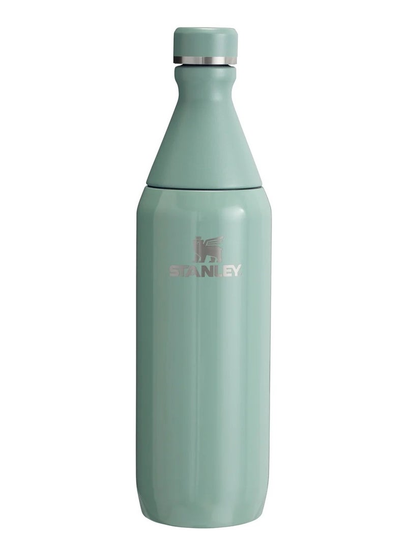 Stanley The All Day Slim Bottle 591Ml / 20Oz  Slim & Stylish Stainless Steel Insulated Water Bottle With Double-Wall Vacuum Insulation, Leakproof Design, Bpa-Free, Dishwasher Safe, Car Cup Holder Compatible, Eco-Friendly Recycled Steel, Keeps Drinks Ice-Cold For Hours  Perfect For Work, Travel, Sports & Everyday Hydration - Image 1