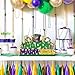 CHYAGCLT Mardi Gras Decorations Wooden Table Centerpieces 118x7 Inches Happy Mardi Gras Table Decorations Carnival Tiered Tray Decor for Masquerade Party Decor - Image 4
